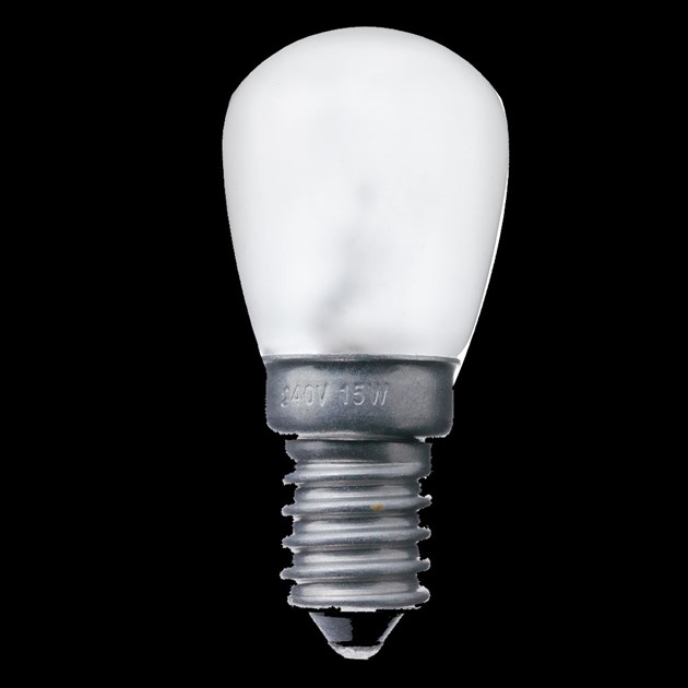 Päronlampa matt E14 15W